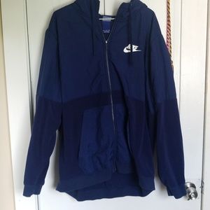 nike dark blue light jacket